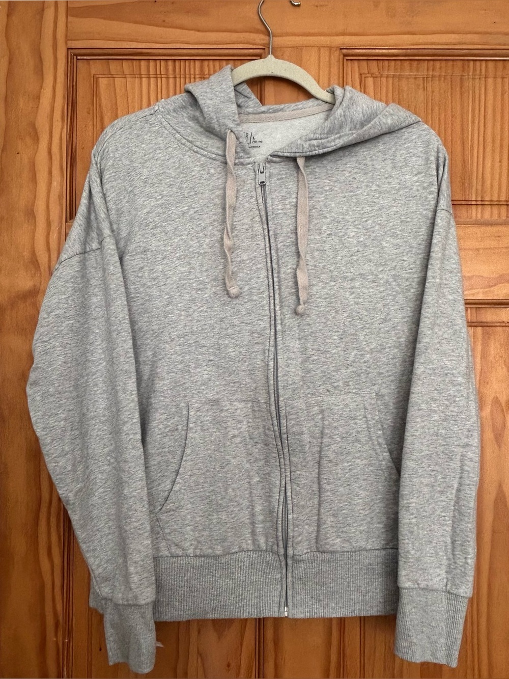 gray heather Time and Tru zip-up hoodie medium